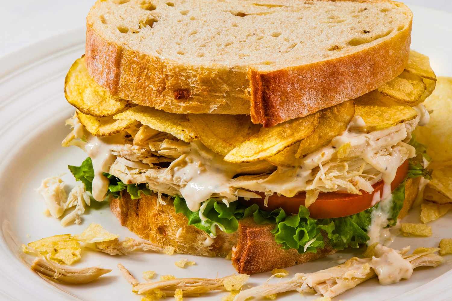 Tuna Sandwich with chips